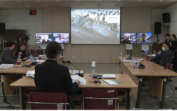 지난 5월 8일 진행된 ‘강일, 서울 컴팩트시티’ 국제설계공모 화상심사 전경. (자료=서울특별시)