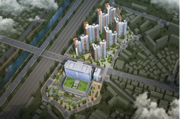 금천구심 지구단위계획구역 내 대한전선부지 특별계획구역 조감도.