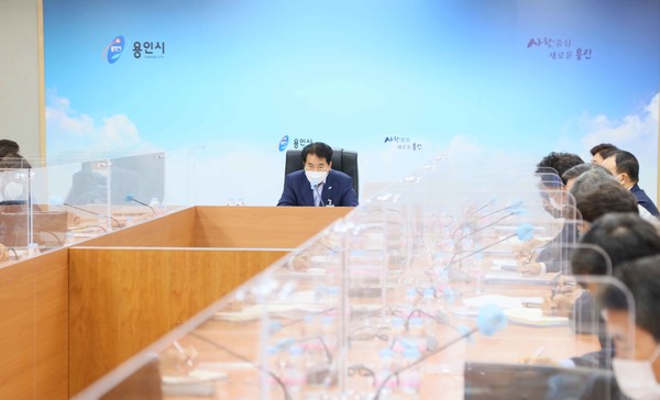 지난 10월 26일 용인시 시정전략회의가 개최됐다. (사진=용인시)