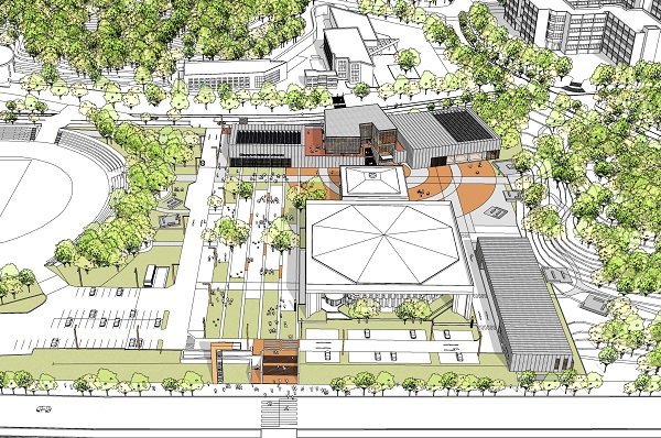 스포츠콤플렉스 조감도(자료=충남대학교)