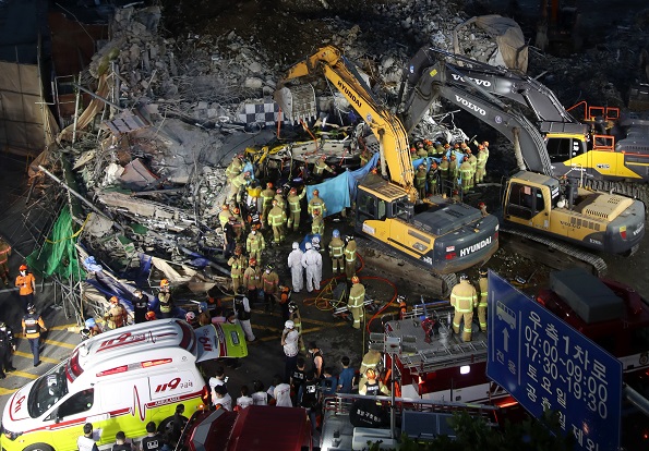 광주 해체공사 붕괴사고 현장 