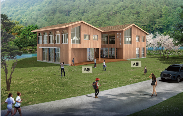  장려상을 수상한 ‘희리산 산림복합체험센터’(김은경 건축사, 가온건축사사무소) 