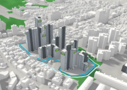 공공재건축 1호로 481가구가 들어설 망우1구역 이미지