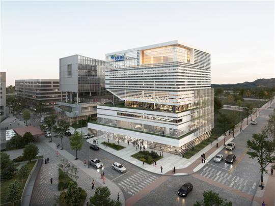 ‘주택도시보증공사 세종 교육업무시설 건립사업 설계공모’ ㈜해마 종합건축사사무소 제출 조감도