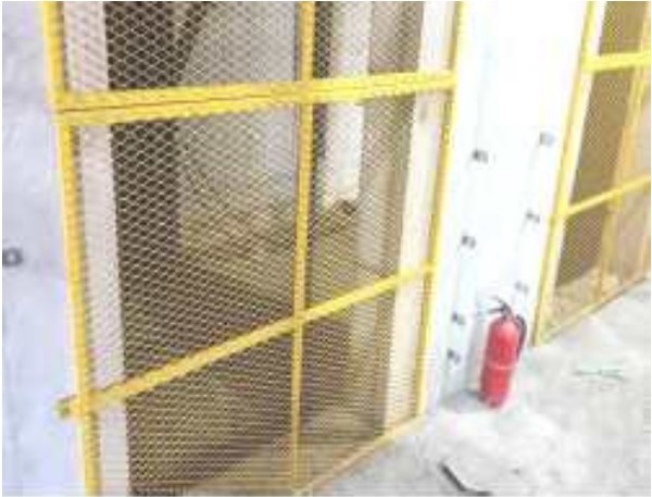 엘리베이터 개구부 안전난간 설치(예시). (사진=국토교통부 원주지방국토관리청)