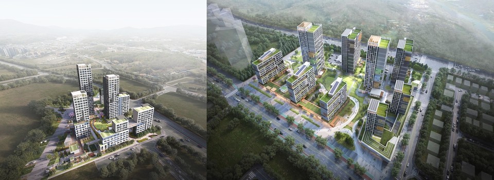 남양주왕숙 A-3BL, A-4BL 설계공모 당선작 조감도(자료=LH)