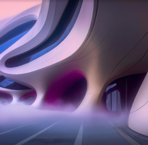 아키텍팅 메타버스_RAS x ZHA ©Refik Anadol Studio with OpenAI _마지막 전시 섹션 ‘실감형 기술과 융합’에서는 실감형 인터랙션 기술을 통한 협업과 디자인 프로세스를 소개하고 증강현실, 가상현실 및 물리적 세계와 혼합현실 속에서 참여형 설계와 몰입형 기술의 경험을 선사한다.