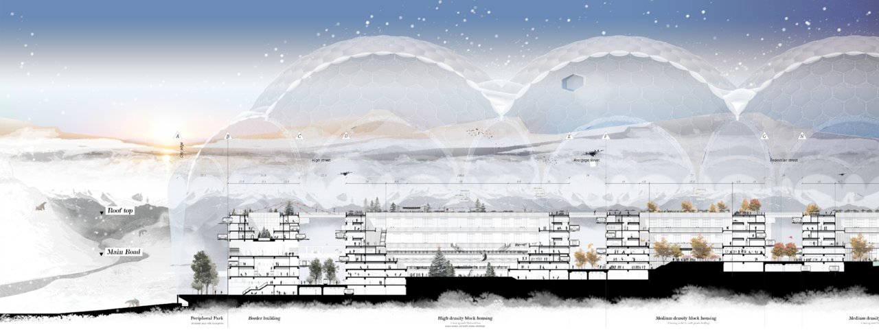 현대차그룹이 홍익대학교 건축도시대학과 연구한 극지 도시 디자인 콘셉트