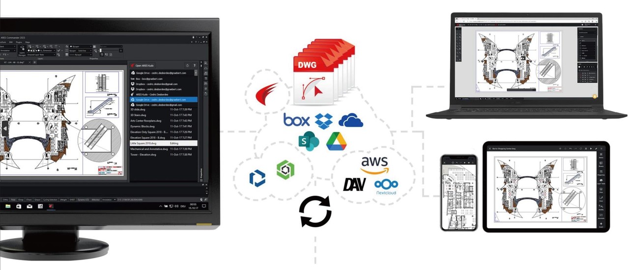 PC, WEB, MOBILE에서 활용할 수 있는 AresCAD