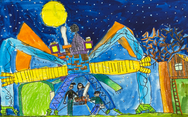 경상남도교육감상은 창원 월영초등학교 1학년 김경도 학생 작품 (사진=경상남도건축사회)