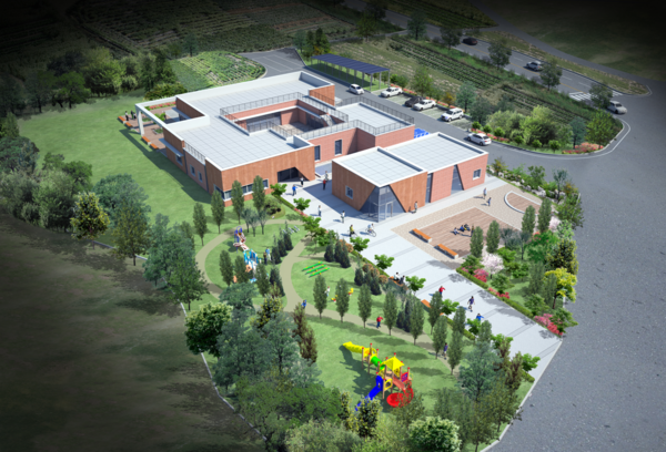 안규상 건축사는 “개소 직후 온전히 혼자 도전해 본 설계공모”라며 임실 섬진강 자연학습장 프로젝트를 소개했다. 임실 섬진강 자연학습장 조감도. (사진=안규상 건축사)