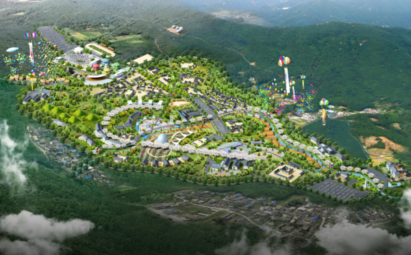 경상북도 영주 풍기읍에 조성된 한문화테마파크의 최초 마스터플랜(사진=한용운 건축사)