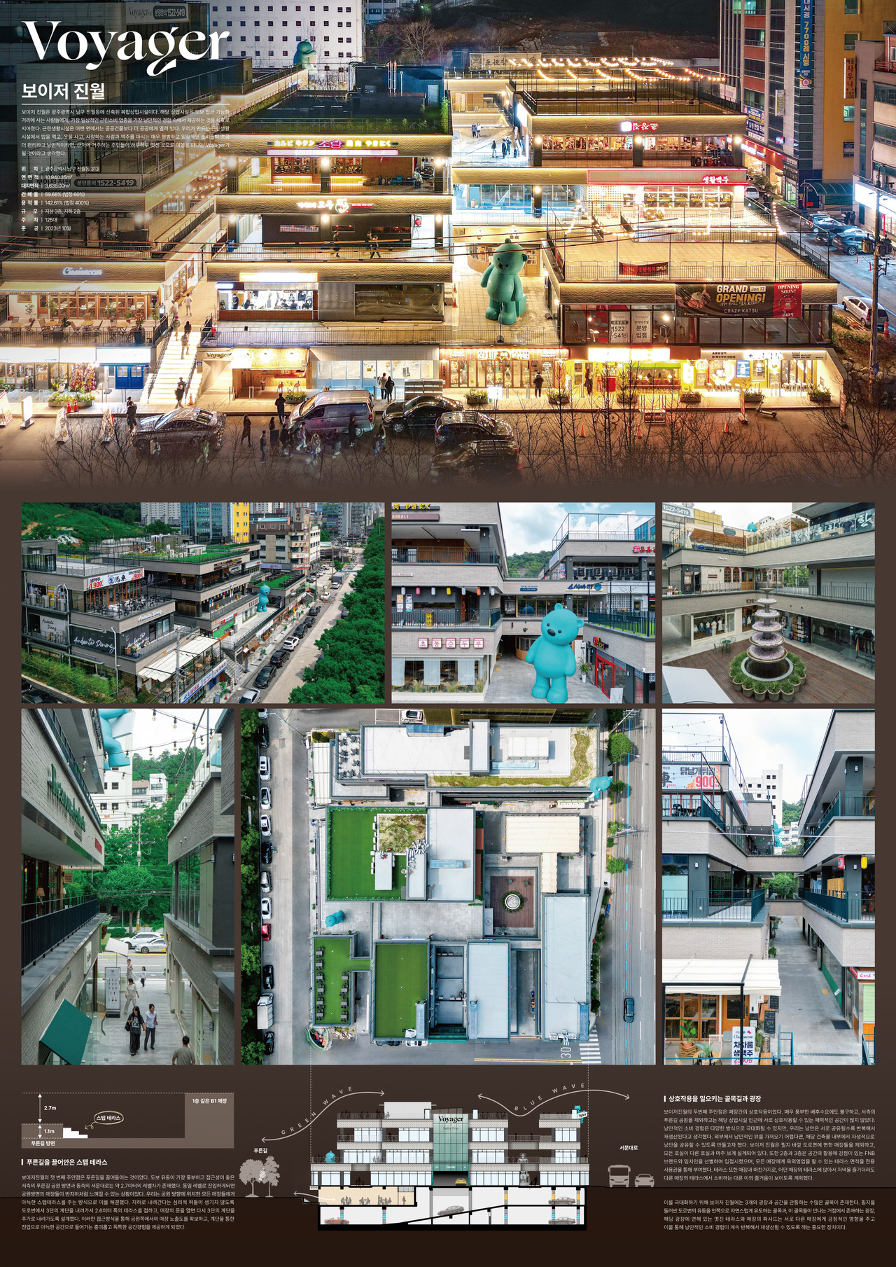 광주시건축상 최우수작 ‘보이저 진월’ 수상작 패널(자료=광주광역시청)