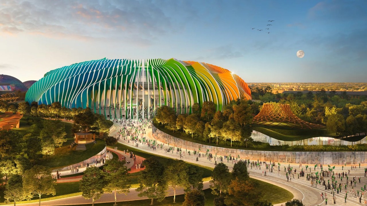 키디야 코스트 스타디움(사우디아라비아) (사진=dezeen, 제공=Populous)
