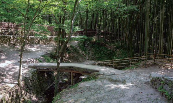 대나무로 만든 외나무 다리인 투죽위교	(사진=김진섭 건축사)