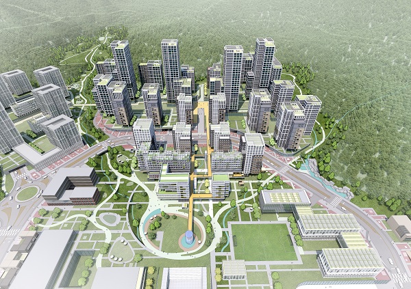 설계공모 당선작 '자가면역도시' 조감도(자료=서울특별시)