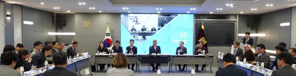 2025년도 원장 및 센터장, 위원장 합동간담회가 4월 2일 건축사회관 3층 국제회의실에서 진행됐다. (사진=대한건축사협회)