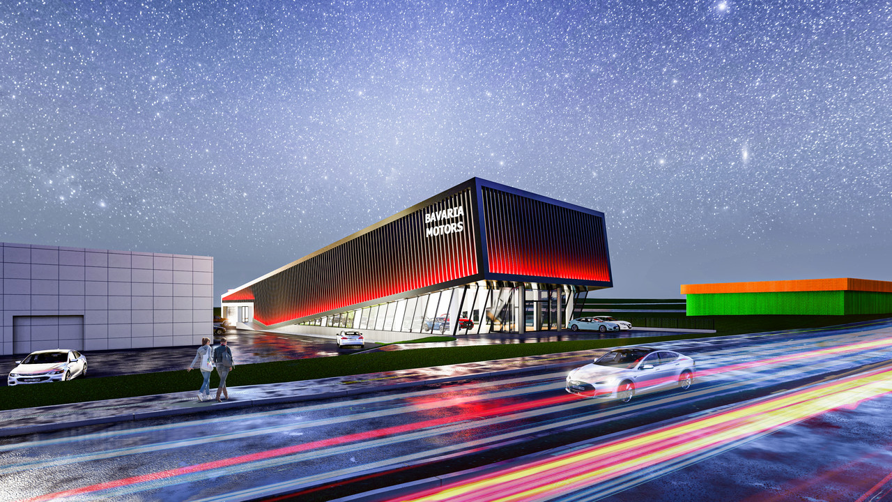 Bavaria motors LLC 자동차 showroom(자료=주.경진 건축사사무소)