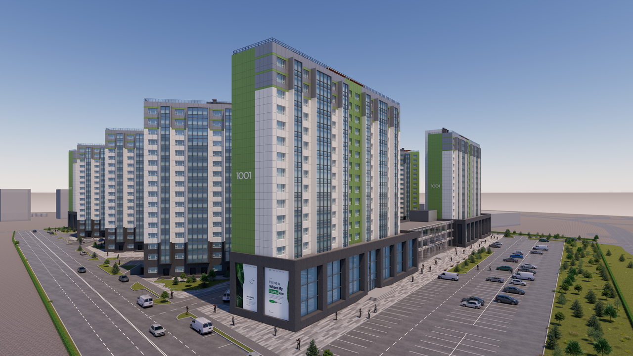 DRG LLC 1500 세대 아파트단지(자료=주.경진 건축사사무소)