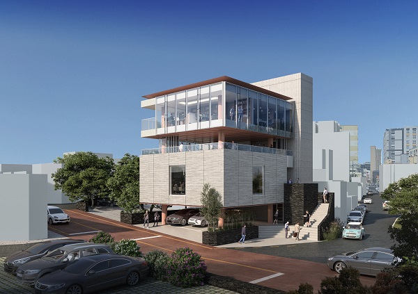 제주특별자치도건축사회관 당선작 투시도. (자료=최인성 건축사사무소)