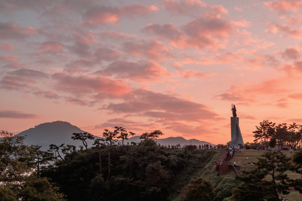 이순신공원 일몰 전경 (사진=김진섭 건축사)