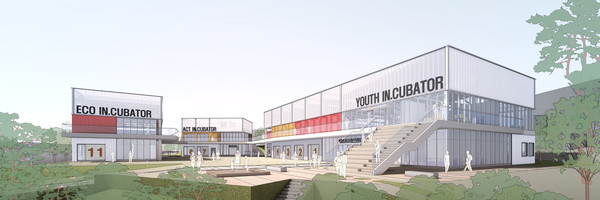 영천 복합공유허브센터(가칭)조성사업 설계제안공모 당선작(설계·자료=백미영 건축사, 라움재 건축사사무소)