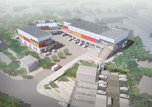 영천 복합공유허브센터(가칭)조성사업 설계제안공모 당선작(설계·자료=백미영 건축사, 라움재 건축사사무소)