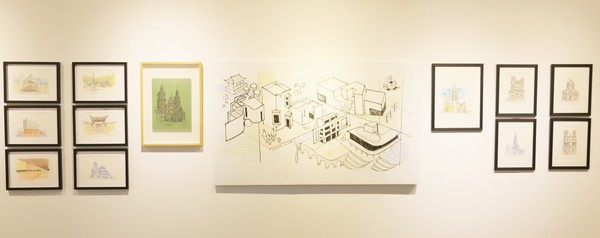 ‘아름다움의 표현에 대한 갈망’을 펜드로잉으로 담아낸 박정연 건축사의 작품(사진=대한건축사협회 건축사신문) 