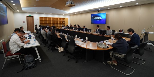 제21차 인천 아시아건축사대회 조직위원회 회의 모습. 대회 주요 프로그램, 세부 운영계획, 시도건축사회 참여 방안 등에 대한 논의를 진행해 왔다. 	(사진=대한건축사협회)
