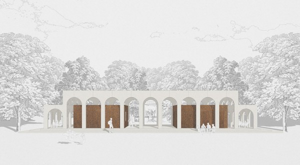 스위스 취리히 슈타트하우스안라게 공원 내 파빌리온 설계공모안, 2022. 스위스 취리히 구도심의 도시공원 슈타트하우스 안라게(Stadthausanlage) 내 새로운 키오스크 건립을 위한 공개공모전에 출품한 작품이다. 취리히 구도심의 중요 도시공간 중 하나인 슈타트하우스 안라게 공원은 오늘날 긴밀하게 짜여진 구도심의 도시공간 네트워크의 남서쪽 모서리에 형성된 도시자연공간으로서, 나무홀(Bäumehalle) 컨셉을 통해, Züricher See호수와 구도심의 중심 도시공간들을 연결해주는 역할을 한다. 이러한 컨셉을 지속적으로 강화해주고, 주변 도시공간과의 긴밀한 도시공간적 연결을 위하여, 공원 남쪽 면에 공원과 구도심의 진입도시공간으로서의 리셉션 파빌리온을 제안했다.. (설계 및 이미지: KLEE & YAHN with HLEE) 